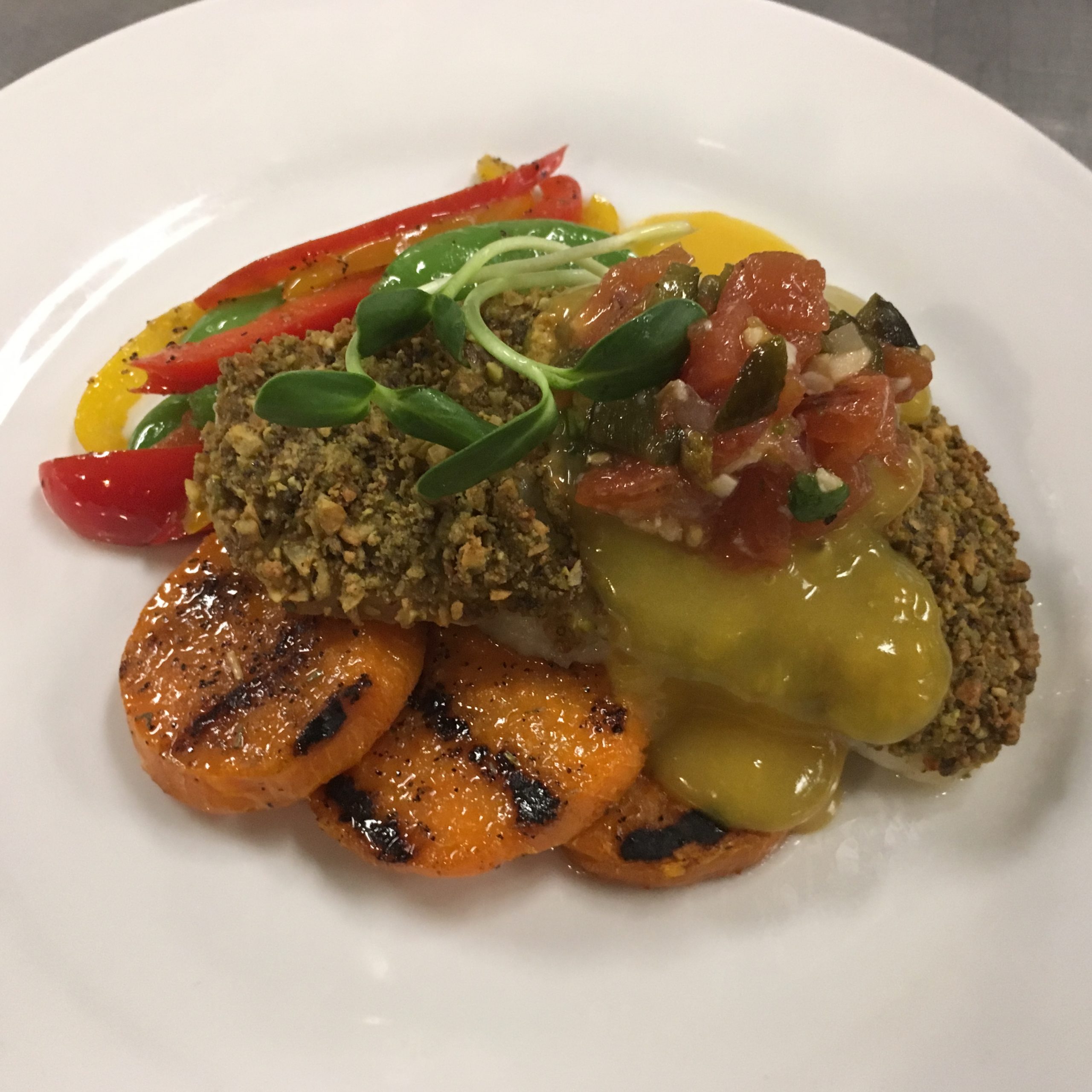 Plated dish
